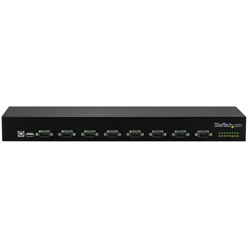 Image secondaire de Startech.com Hub série RS232 à 8 ports - Adaptateur USB vers 8x DB9 RS232 à montage en rack
