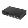 StarTech.com Switch KVM DisplayPort à 4 Ports - 4K60Hz - Écran Unique - Switch KVM USB UHD DP 1.2 à 2 Ports avec Hub USB 3.0 Int