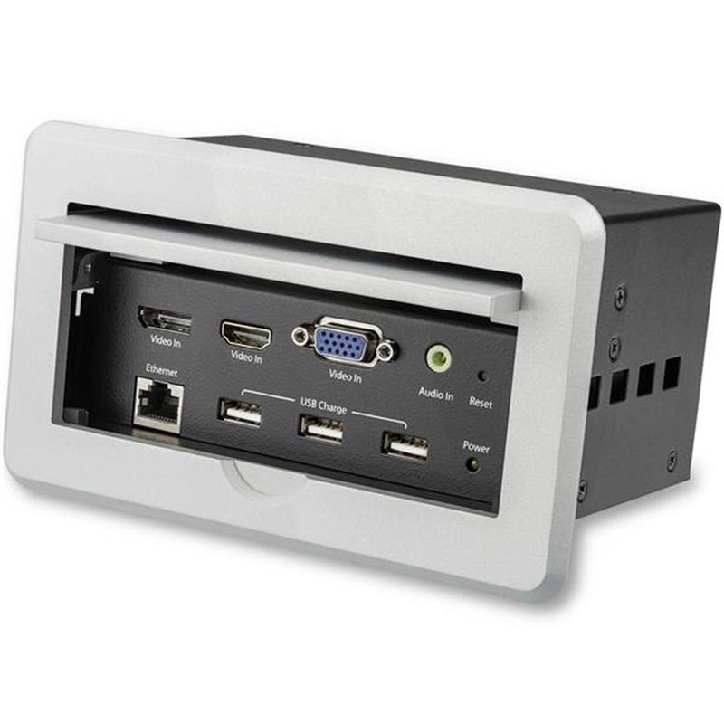 Startech.com Boîtier de connexion pour table de réunion avec entrées DisplayPort, HDMI et VGA