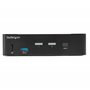 StarTech.com Switch KVM DisplayPort à 2 Ports - 4K60Hz - Écran Unique - Switch KVM USB UHD DP 1.2 à 2 Ports avec Hub USB 3.0 Int