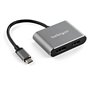 StarTech.com Adaptateur multiport USB-C vers DisplayPort ou HDMI - 4K 60 Hz - Convertisseur 2-en-1