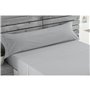 Jeu de draps Alexandra House Living Gris perlé Gran lit 2 persones 4 Pièces