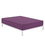 Drap housse Alexandra House Living Violet Aubergine 180 x 200 cm
