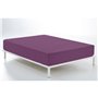 Drap housse Alexandra House Living Violet Aubergine 180 x 200 cm