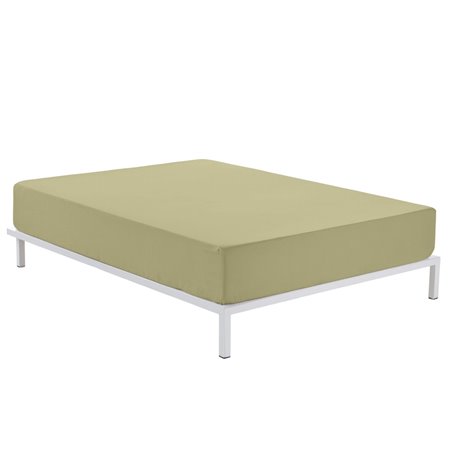Drap housse Alexandra House Living Beige Camel 150 x 200 cm
