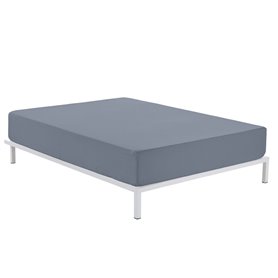 Drap housse Alexandra House Living Gris acier 150 x 210 cm Drap housse Alexandra House Living Gris acier 150 x 210 cm