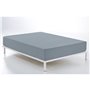 Drap housse Alexandra House Living Gris acier 90 x 200 cm
