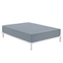 Drap housse Alexandra House Living Gris acier 150 x 200 cm