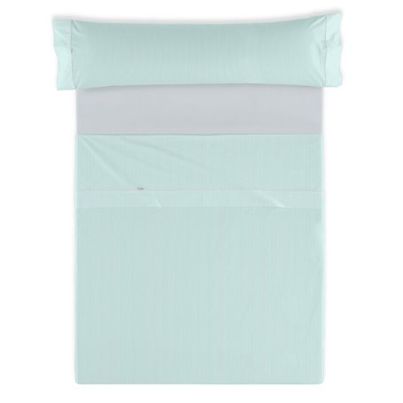 Jeu de draps Alexandra House Living Greta Eau Aigue marine Lit 2 persones