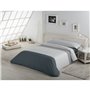 Parure de couette Alexandra House Living Blanc Gris Lit 1 persone 2 Pièces