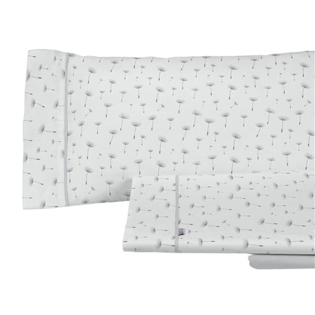 Jeu de draps Alexandra House Living Estelia Gris Lit 1 persone 3 Pièces