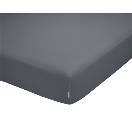 Drap housse Alexandra House Living QUTUN Cendre 90 x 200 cm 90 x 1 x 200 cm