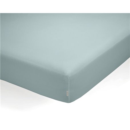 Drap housse Alexandra House Living QUTUN Bleu clair 105 x 200 cm