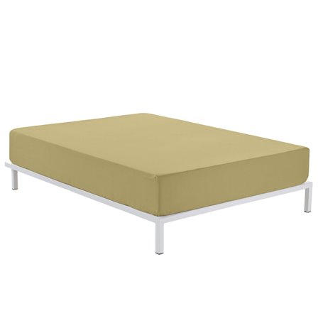 Drap housse Alexandra House Living Marron Clair 160 x 190/200 cm 160 x 200 x 30 cm