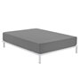 Drap housse Alexandra House Living Titane 150 x 190/200 cm