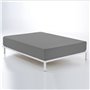Drap housse Alexandra House Living Titane 150 x 190/200 cm