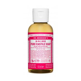 Savon liquide Dr Bronner's 60 ml Roses