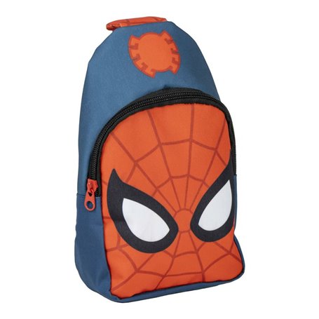 Sac à dos enfant Spider-Man Sac bandoulière Bleu Rouge 13 x 23 x 7 cm