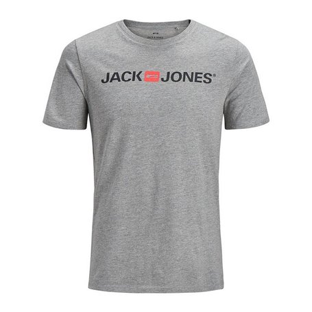 T-shirt à manches courtes homme JJECORP LOGO TEE SS Jack & Jones 12137126 Gris