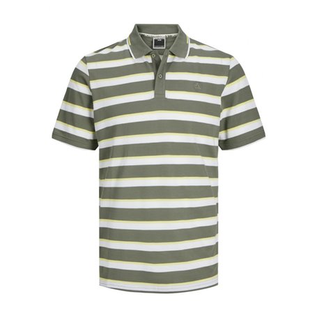 Polo à manches courtes homme Jack & Jones JCOHASS AOP 12254958 Vert