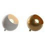 Lampe de bureau Home ESPRIT Blanc Doré Métal 50 W 220 V 15 x 15 x 15 cm (2 Unités)