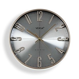 Horloge Murale Versa Argenté Plastique Quartz 4