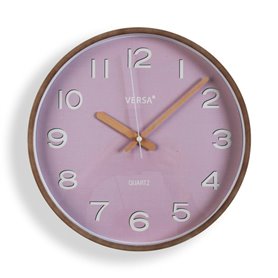 Horloge Murale Versa Rose Plastique Quartz 4