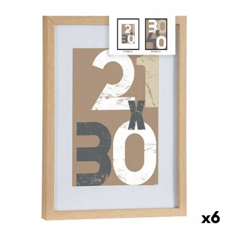 Cadre photo Naturel verre Bois MDF 32