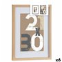 Cadre photo Naturel verre Bois MDF 32