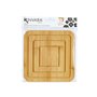 Dessous de plat Naturel Bambou 19 x 1 x 19 cm (24 Unités) Carré