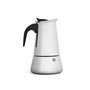 Cafetière Italienne Noir Argenté Acier 6 Tasses