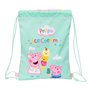 Sac à dos serré par des ficelles Peppa Pig Ice cream Rose Menthe 26 x 34 x 1 cm