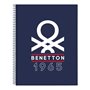Carnet Benetton Varsity Gris Blue marine A4 120 Volets