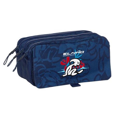 Trousse Fourre-Tout Triple El Niño Paradise Blue marine 21