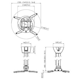 Support de Toit pour Projecteur Vogel's PPC 2585