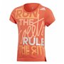 T shirt à manches courtes Enfant Adidas Graphic Tee Orange
