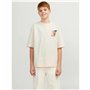 T shirt à manches courtes Enfant Jack & Jones tampa Back Beige