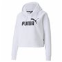 Sweat à capuche femme Puma Essentials Logo Blanc