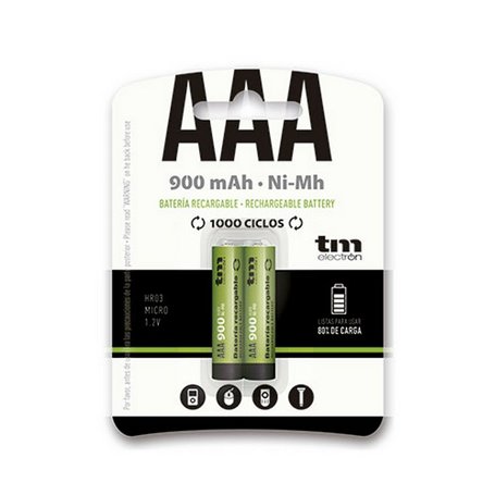 Piles Rechargeables TM Electron Ni-Mh R03