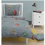 Parure de couette Roupillon robot Gris foncé 140 x 200 cm 2 Pièces
