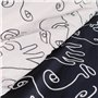 Parure de couette TODAY faces Noir 220 x 240 cm 3 Pièces