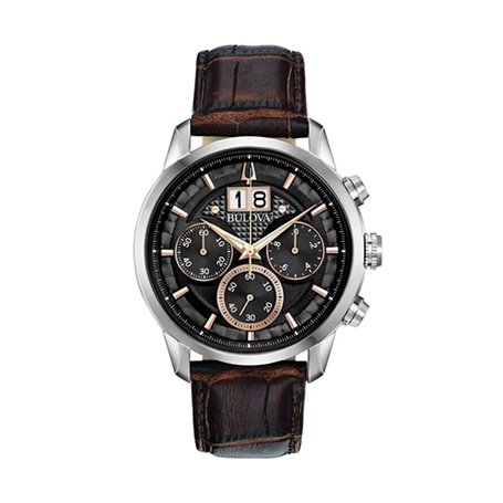 Montre Homme Bulova 96B311 Marron Noir