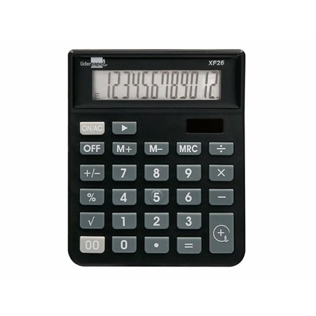 Calculatrice Liderpapel XF26 Noir Plastique