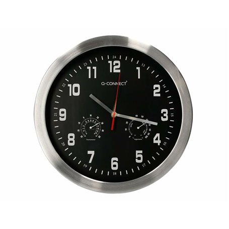 Horloge Murale Q-Connect KF16953 Noir Ø 35