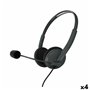 Casques avec Microphone Energy Sistem Office 2 Noir (4 Unités)