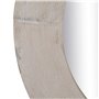 Miroir mural Blanc Naturel Verre Bois de manguier Bois MDF Vertical Rond 61 x 2,5 x 61 cm