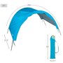 Auvent Aktive Bleu Plage Polyester 360 x 120 x 150 cm