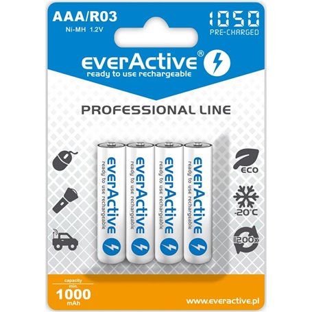 Piles Rechargeables EverActive EVHRL03-1050 1