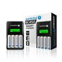 Chargeur de batterie EverActive NC450B Piles x 4