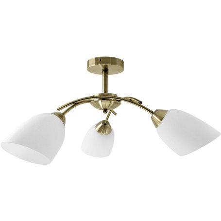Suspension Activejet NIKITA 3P Patyna Blanc Métal verre 120 W